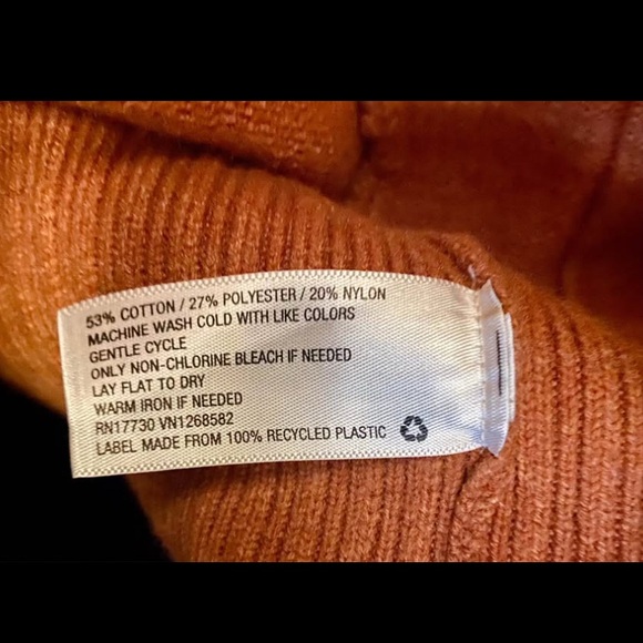 a new day Rust Orange Open Front Cardigan Sweater - Picture 6 of 7